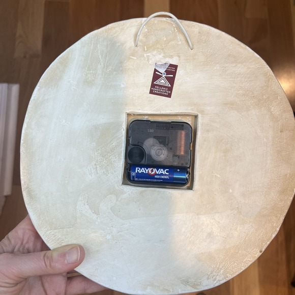 Hand painted  Wall Clock Twelve Greek Roman Olympian Gods Sculpture Cast Stone - Picture 8 of 10